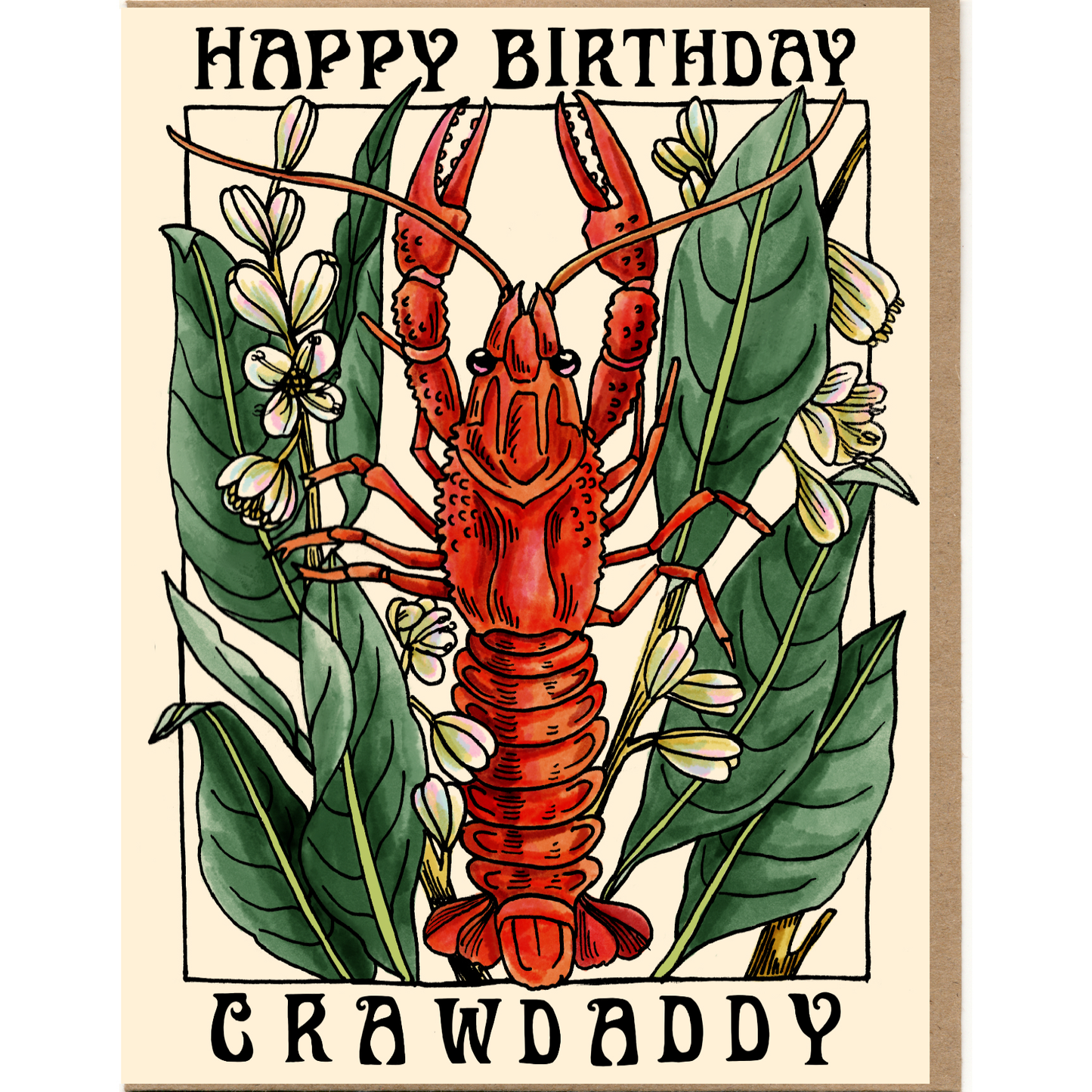 Happy Birthday Crawdaddy Card