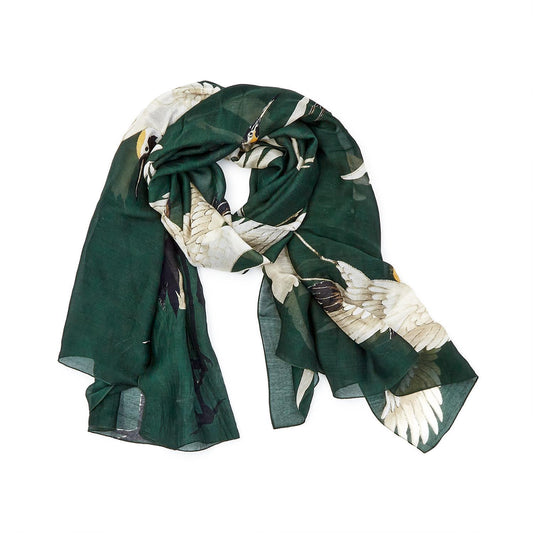 Forest Green Heron Scarf