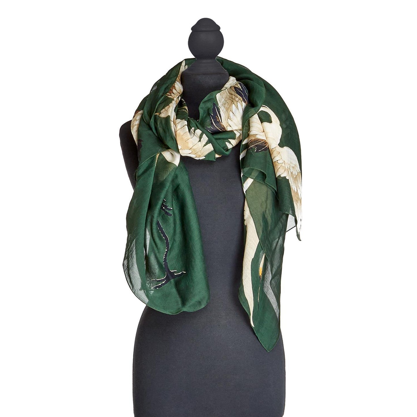Forest Green Heron Scarf