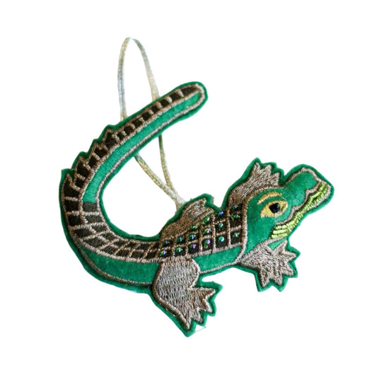 Gator Beaded Ornament