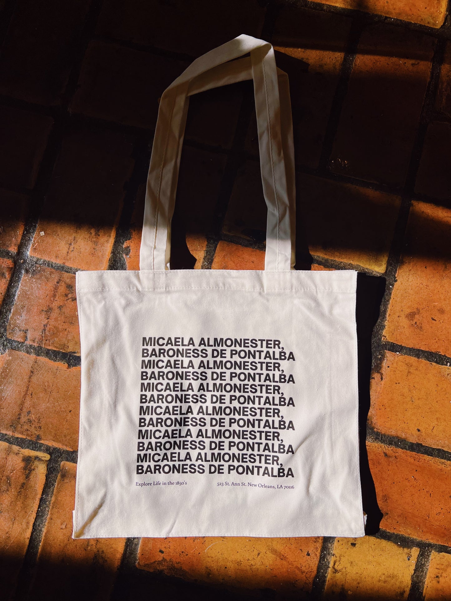 Micaela Almonester, Baroness De Pontalba Letter Cotton Tote Bag