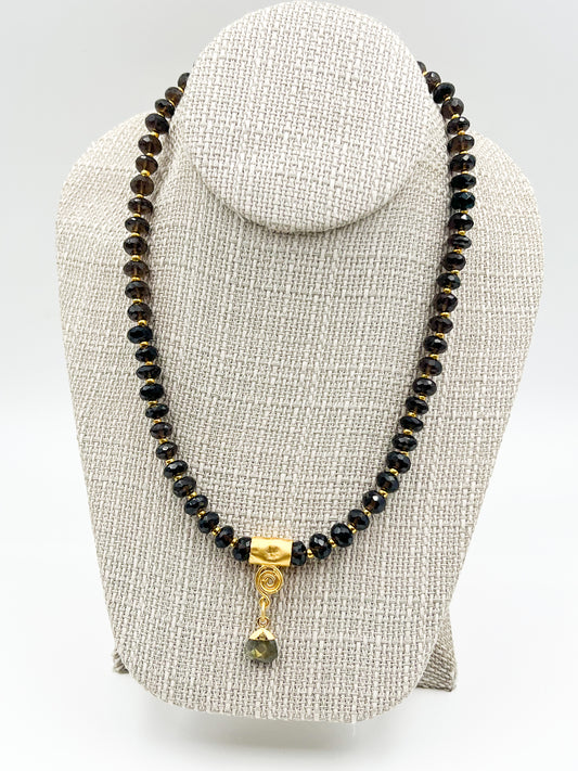 Smokey Topaz Necklace