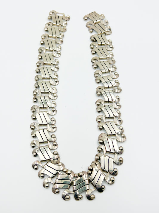 Spratling Silver Twist and Curls Necklace