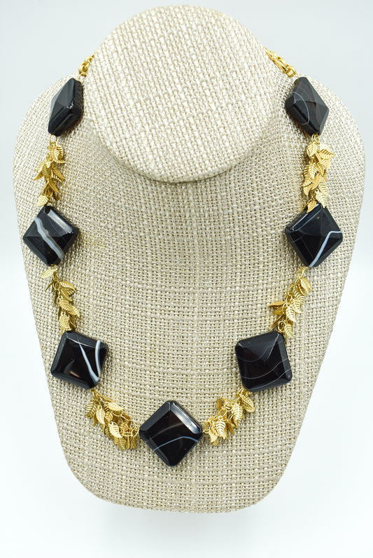 Banded Onyx Necklace