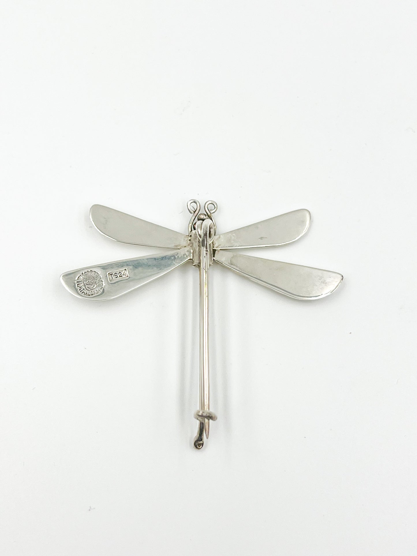 Spratling Silver Dragonfly Pin Sterling Silver All items produced since 1979 by the Sucesores de William Spratling have the Mexican registry mark TS-24 and an older Spratling hallmark replica.