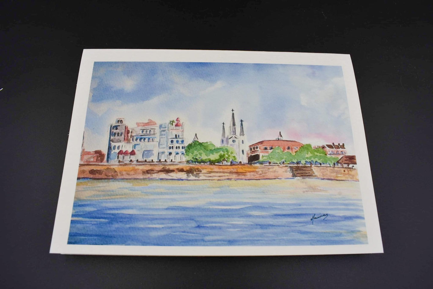 New Orleans Riverfront Notecard